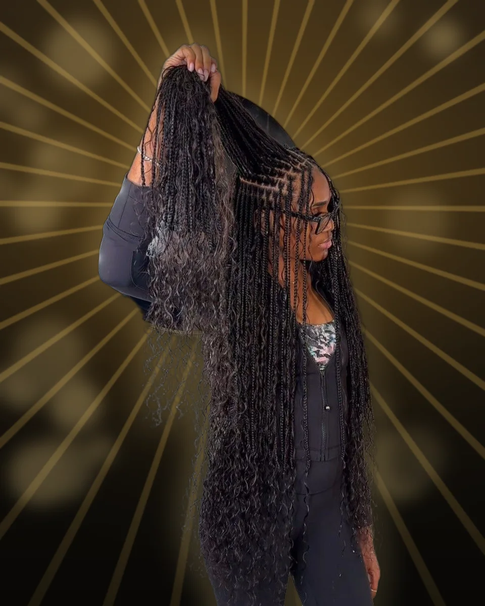 Extra small boho braids